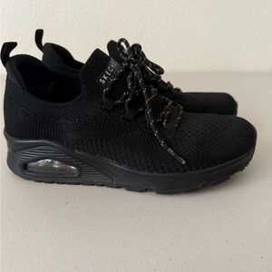 Skechers Black Knit Sneakers
